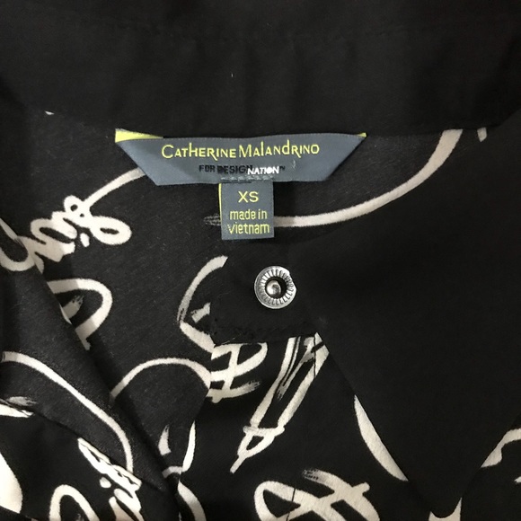 Catherine Malandrino paris print blouse - Picture 6 of 7